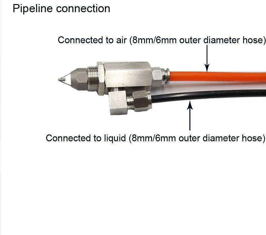 Ultrasonic Humidity Fine Droplet Drying Air Atomizing Spray Nozzle