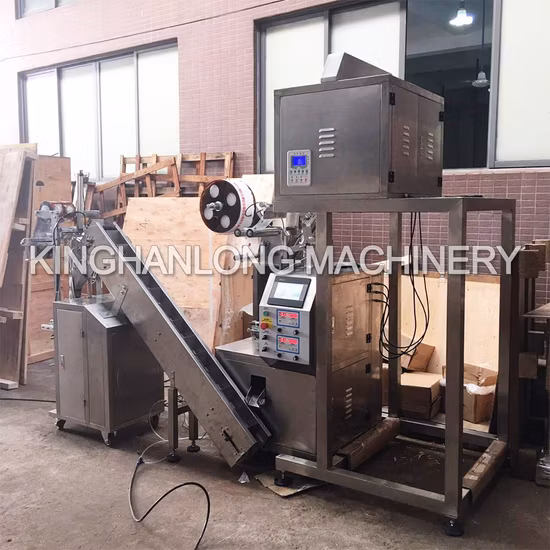 초음파 절단 여과지 티백 포장 기계 피라미드 티백 포장기